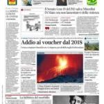 prime pagine corriere della sera