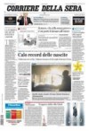 prime pagine corriere della sera