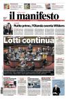 prime pagine il manifesto