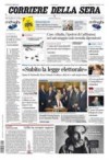 prime pagine corriere della sera