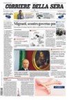 prime pagine corriere della sera