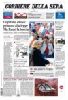 prime pagine corriere della sera