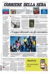 prime pagine corriere della sera