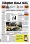 prime pagine corriere della sera