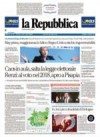 prime pagine la repubblica