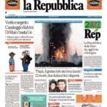 prime pagine la repubblica