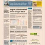 prime pagine sole 24 ore