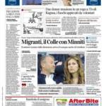 prime pagine corriere della sera