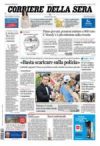 prime pagine corriere della sera