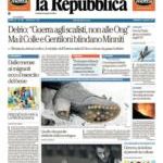 prime pagine la repubblica