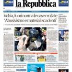 prime pagine la repubblica