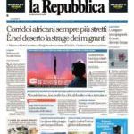 prime pagine la repubblica