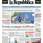 prime pagine la repubblica