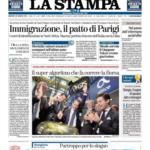 prime pagine la stampa