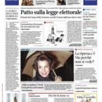 prime pagine corriere della sera