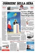 prime pagine corriere della sera