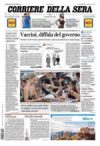 prime pagine corriere della sera