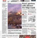 prime pagine corriere della sera