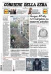 prime pagine corriere della sera