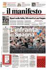 prime pagine il manifesto