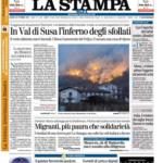 prime pagine la stampa