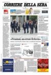 Prime pagine corriere della sera