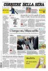 prime pagine corriere della sera