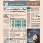 prime pagine sole 24 ore