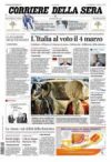 Prime pagine Corriere della Sera