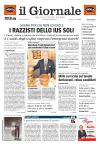 Prime pagine Il Giornale