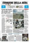 Prime pagine Corriere della Sera