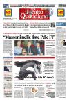 Prime pagine Il Fatto Quotidiano