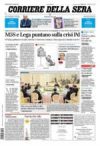 Prime pagine Corriere della Sera