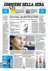 Prime pagine Corriere della Sera