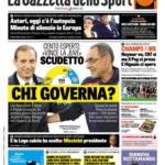 Prime pagine La Gazzetta dello Sport