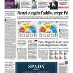 Prime pagine Il Messaggero