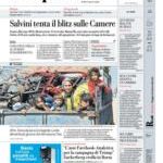 Prime pagine La Repubblica