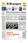 Prime pagine Il Messaggero