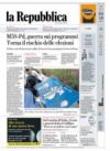 Prime pagine La Repubblica