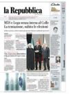 Prime pagine La Repubblica