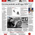 Prime pagine Corriere della Sera