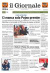 Prime pagine Il Giornale