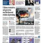 Prime pagine Il Messaggero