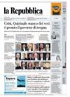 Prime pagine La Repubblica