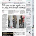 Prime pagine La Repubblica