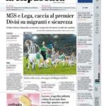 Prime pagine La Repubblica